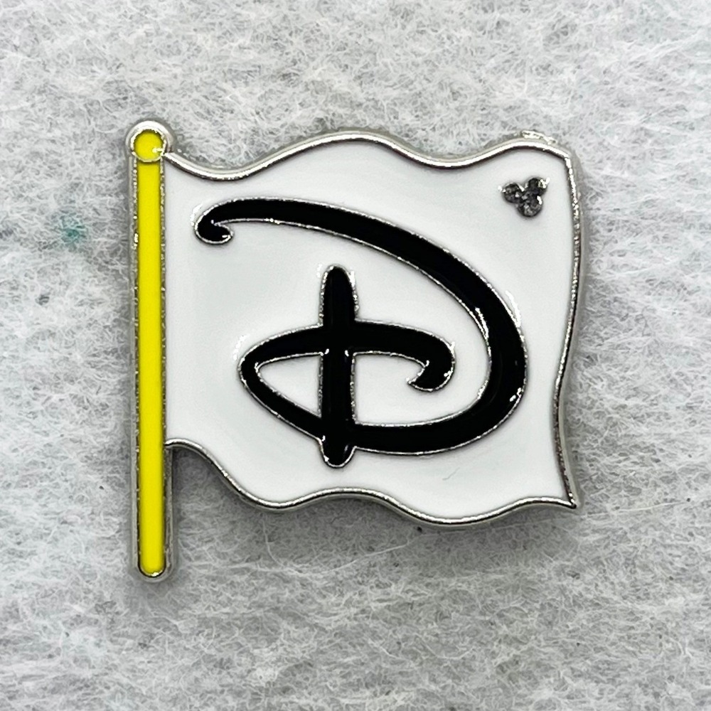 🔮 5/$25 Disney 'D' Logo Flag Pin